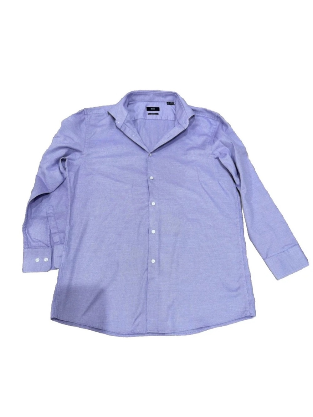 Boss Men's Lavender Long-Sleeve Dress Shirt